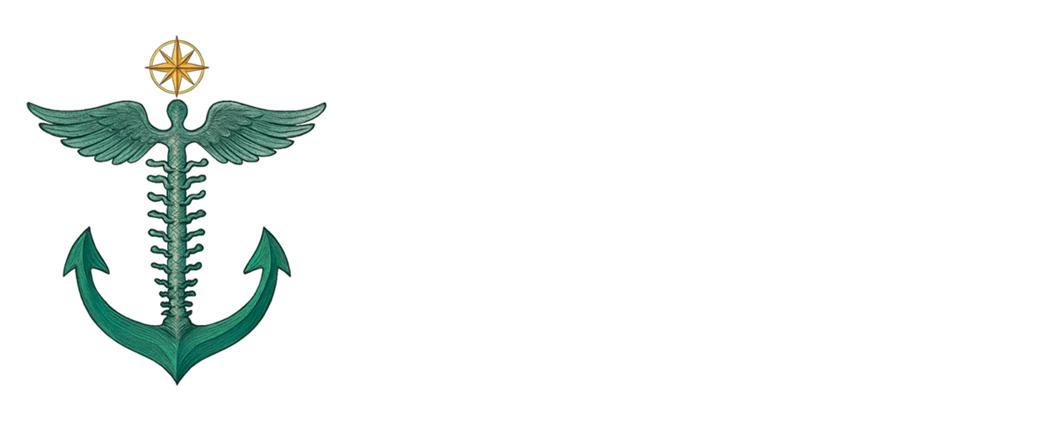 Align & Thrive Chiropractic, LLC white Logo