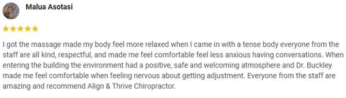 Chiropractic Anchorage AK Malua Asotasi Testimonial Chiropractic Anchorage AK Malua Asotasi Testimonial
