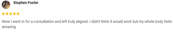 Chiropractic Anchorage AK Stephen Foster Testimonial Chiropractic Anchorage AK Stephen Foster Testimonial